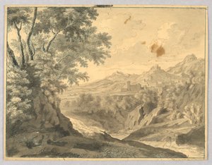 Paesaggio montuoso da Unknown artist