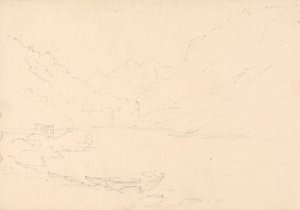 Paesaggio Montuoso e Lago da Unknown artist