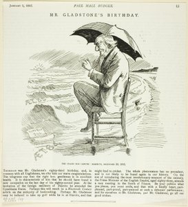 Il compleanno di Mr. Gladstone, dal Pall Mall Budget