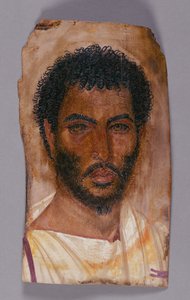 Ritratto di mummia di un uomo barbuto da Unknown artist
