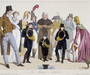 Musicisti di strada: giovani artisti (corno) - Carnavalet da Unknown artist