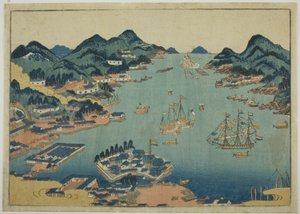 Porto di Nagasaki da Unknown artist