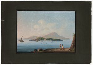 Napoli con il Vesuvio da Unknown artist