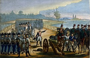 Guerra napoleonica. Vienna: La cattura dei ponti del Danubio il 13/11/1805 da Unknown artist