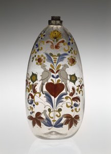 Bottiglia per allattamento o medicinali, c. 1750-1800 (vetro) da Unknown artist