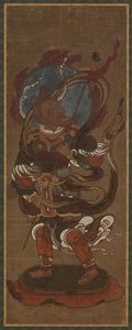 Uno dei dodici deva: Fu-ten (Vayu) da Unknown artist