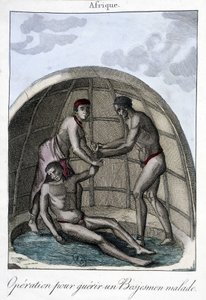 Operazione per curare un Bojesmen - incisione