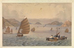 Operazioni nel fiume Canton. Forti e Batterie della Bocca Tigris o Primo Passo del fiume Canton; H.M. Steam Ship, Vulture Capitano Macdougall che passa le Batterie, con a bordo il 18° Royal Irish da Unknown artist