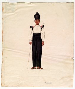 Ragazzo ordinato, Esercito di Madras da Unknown artist