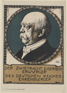Otto Conte di Bismarck da Unknown artist