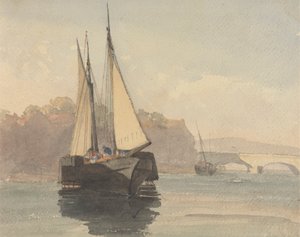 Piroscafo a pale vicino a Weymouth da Unknown artist