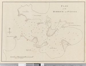 Pagina 37c Piano del porto di St. Lucia da Unknown artist