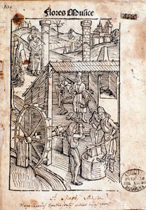 Pagina da Flore musices, studio sul canto gregoriano di Hugo von Reutlingen da Unknown artist