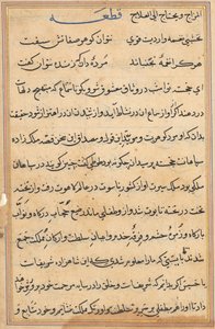 Pagina dai Racconti di un pappagallo (Tuti-nama): pagina di testo da Unknown artist