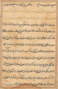Pagina da Tales of a Parrot (Tuti-nama): pagina di testo