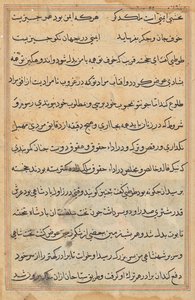 Pagina da Tales of a Parrot (Tuti-nama): pagina di testo da Unknown artist