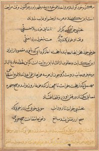 Pagina da Racconti di un pappagallo (Tuti-nama): pagina di testo da Unknown artist