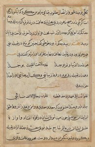 Pagina da Tales of a Parrot (Tuti-nama): pagina di testo da Unknown artist