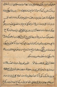 Pagina da Tales of a Parrot (Tuti-nama): pagina di testo da Unknown artist