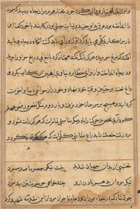 Pagina da Tales of a Parrot (Tuti-nama): pagina di testo da Unknown artist