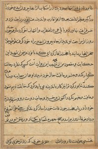 Pagina da Tales of a Parrot (Tuti-nama): pagina di testo da Unknown artist