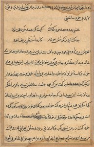 Pagina da Tales of a Parrot (Tuti-nama): pagina di testo da Unknown artist