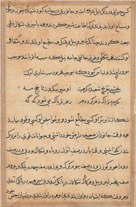 Pagina da Storie di un pappagallo (Tuti-nama): pagina di testo da Unknown artist