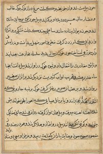 Pagina da Storie di un pappagallo (Tuti-nama): pagina di testo da Unknown artist