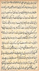 Pagina da Storie di un pappagallo (Tuti-nama): pagina di testo da Unknown artist