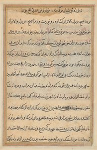 Pagina da Storie di un pappagallo (Tuti-nama): pagina di testo da Unknown artist