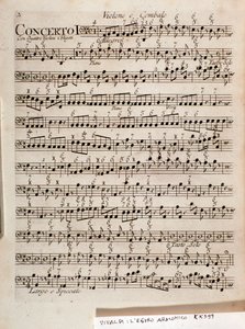 Pagina di spartito musicale de L