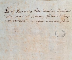 Pagina con dedica, dalla partitura di Alceste, opera di C. W. Gluck