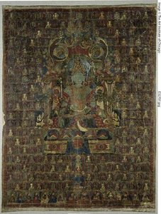 Stendardo dipinto (Thangka) della divinità Bon Tonpa Shenrap da Unknown artist