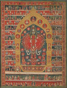 Stendardo dipinto (Thangka) dell