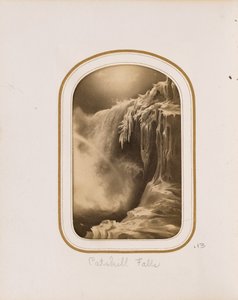 [Pittura di una cascata ghiacciata] da Unknown artist