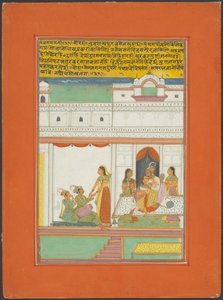 Panchama Ragini, pagina da un set di ragamala di Jaipur da Unknown artist