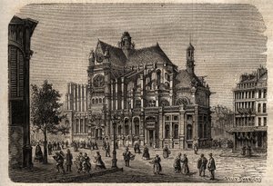 Parigi, Île-de-France, Francia - Chiesa di Saint-Eustache (XIX secolo) da Unknown artist
