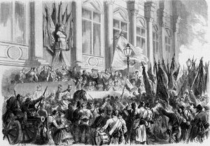 Parigi, La Comune: Proclamazione dei risultati del referendum del 26 marzo 1871 in Place de l