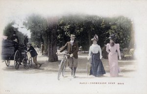Parigi, passeggiata nel bosco da Unknown artist