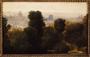Parigi vista dalle alture di Belleville; circa 1840, attuale 19° arrondissement, nel 1840 da Unknown artist