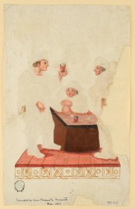 Contadini in una cabaret da Unknown artist