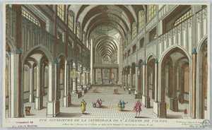 Peep-show, Vue Intérieure de la Cathédrale de St. Etienne de Vienne da Unknown artist