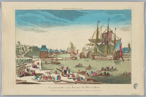 Teatrino, Vue Perspective des Bassins du Port de Brest, No. 24 da Unknown artist