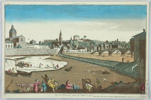 Spettacolo di vedute, Vista di Firenze presa dalla Loggia Vaga, 19 da Unknown artist