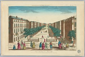 Spettacolo, Vue du Cours de Marseilles, No. 25 da Unknown artist