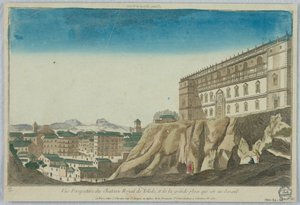 Peep-show, Vue Perspective du Chateau Royal de Tolede, et de la Grande Place Qui Est Au Devant da Unknown artist