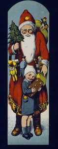 Babbo Natale, cartone distribuito nel confezionamento del pan di zenzero. sd. fine XIX secolo. da Unknown artist
