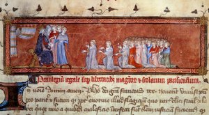 Filippo Augusto (1165 - 1223) consegna il primo privilegio da Unknown artist