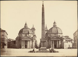 Piazza del Popolo presa dalla Porta (Roma) da Unknown artist