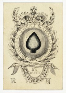 Carta da gioco: Asso di picche da Unknown artist
